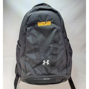 Under Armour Maryland Terps Hustle 5.0 Backpack Black Logo University Team